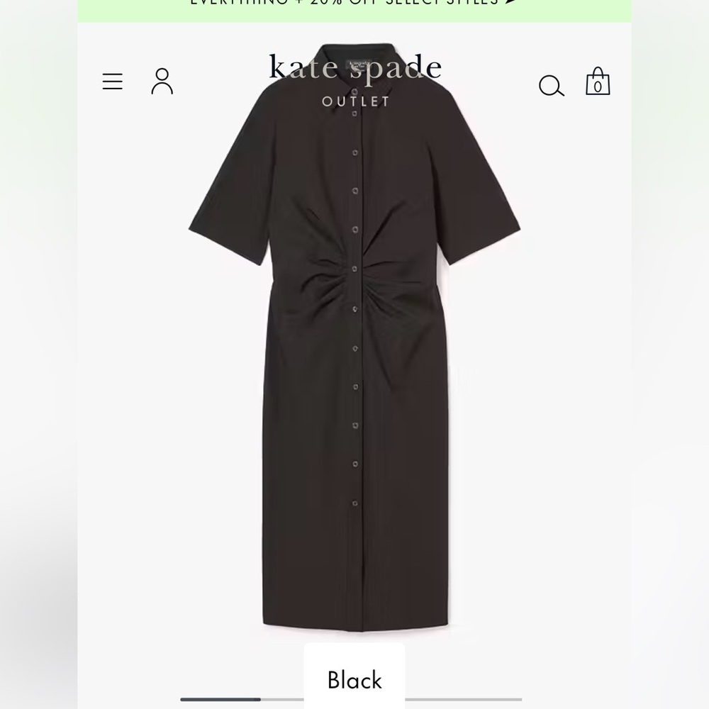 Kate spade Black Midi Dress